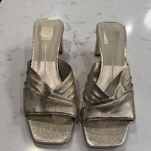 Elegant Gold Women's Mules